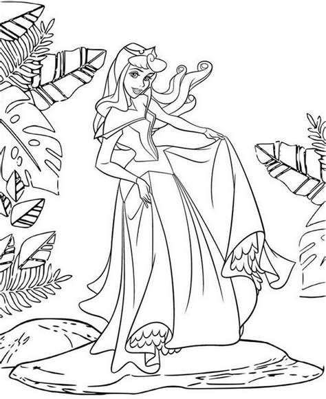 Princess Aurora Disney Coloring