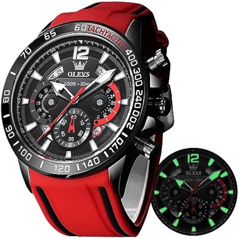 Ripley Reloj De Pulsera Olevs Ypf S G Rh Para Hombre En Rojo