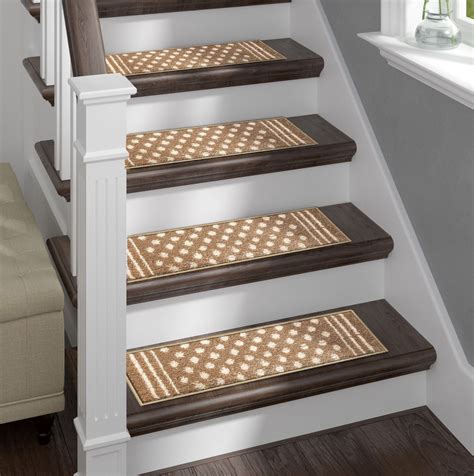 Sofia Rugs Shag Stair Tread Non Slip Stair Treads Polkadot Stair