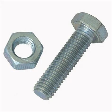 Mild Steel Polished MS Hex Nut With Bolt At Rs 75 Kilogram In Nadiad