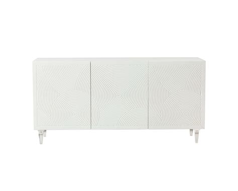 Karma White Lacquer Buffet By Tov Furniture