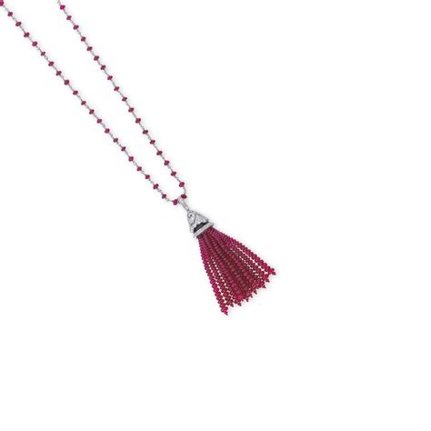 A Ruby Diamond And Onyx Pendent Necklace By Tiffany And Co Christies