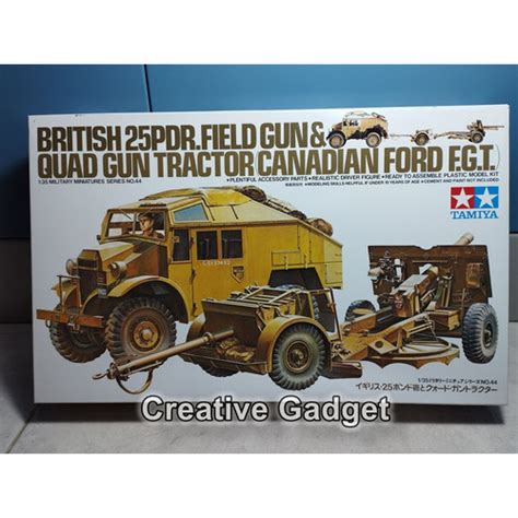 Jual Model Kit Tamiya 1 35 British 25 PDR Field Gun Quad Gun