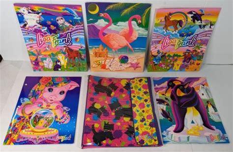 Lisa Frank Trapper Keeper Binder And Folders Choice 2 Pocket 3 Hole