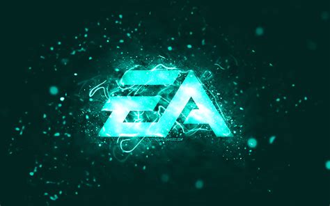 Télécharger Fonds Décran Logo Turquoise Ea Games 4k Electronic Arts