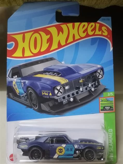 Hot Wheels 2023 Hw Slammed Custom 68 Camaro Matte Navy Blue Hobbies