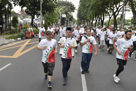 Tunjukkan Solidaritas Kemanusiaan Ribuan Pelari Ikuti Indonesia Run