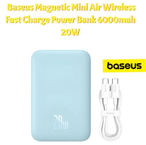 Внешний аккумулятор Power Bank Baseus Magnetic Mini Air Wireless Fast