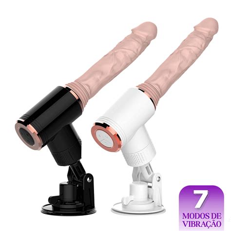 DB Máquina de Sexo Manual Aquecimento Ventosa e Prótese Cores Libb Sex Toys