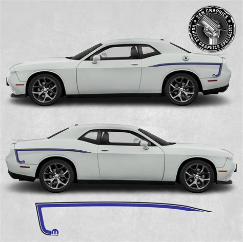 Zen Graphics - Dodge Challenger Mopar side Decals / Stickers