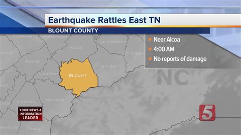 3.0 magnitude earthquake recorded in East Tennessee