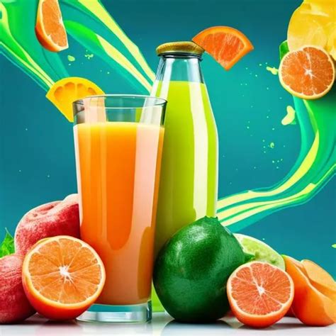 The Juice And Background That Match Each Other