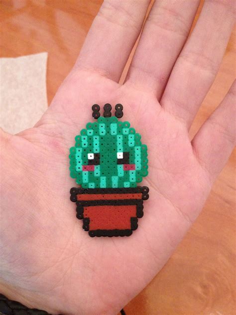 Cactus Hama Mini Hama Beads Design Perler Beads Designs Melting Beads