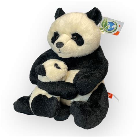 Panda Mor Med Unge Wild Republic 30 Cm Plysdyrdk