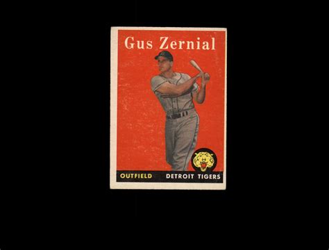 Topps Gus Zernial Vg Ex D Ebay