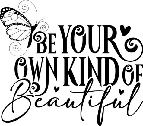 Be Your Own Kind Of Beautiful Free Svg File For Members SVG Heart