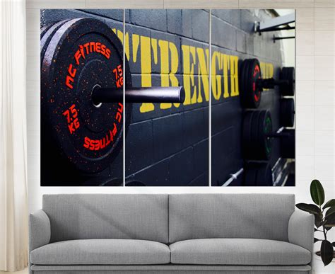 Gym Wall Art Workout Motivation Fitness Canvas Print - Etsy