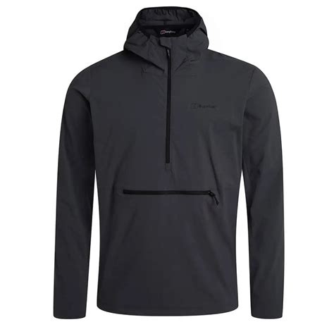 Buy The Berghaus Theran Softshell Hooded Half Zip In Grey