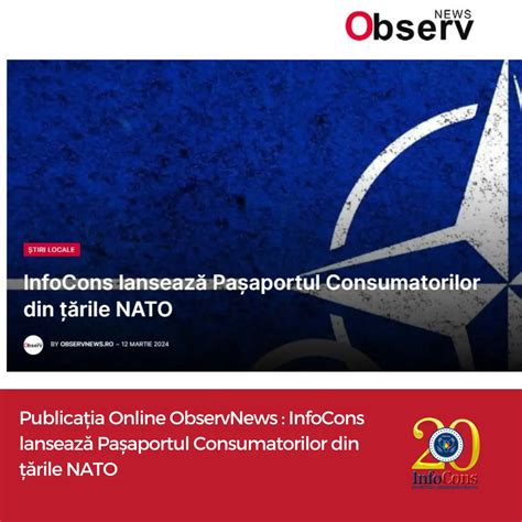 Publicația Online ObservNews InfoCons lansează Pașaportul