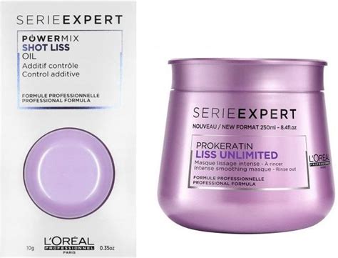 Zestaw Dla Kobiety L Oreal Powermix Shot Liss And Liss Unlimited Mask