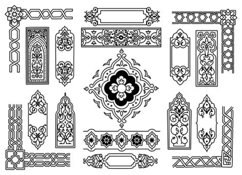 Islamic Frame And Border Element Vector Free Download