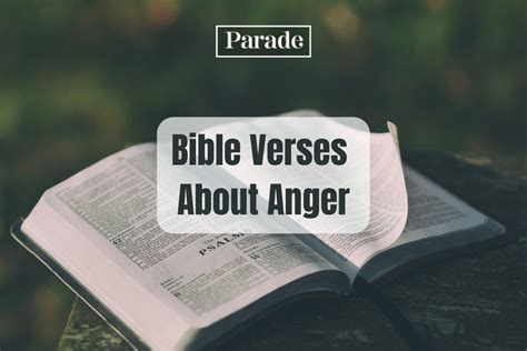 Bible Verses About Anger Learn From Scripture Parade