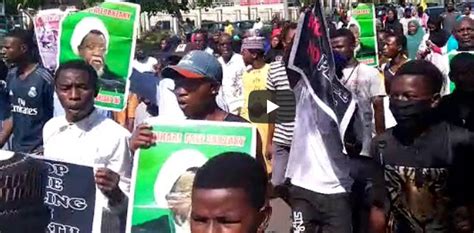 Video Shiites Protest For El Zakzaky In Abuja The Nation Nigeria