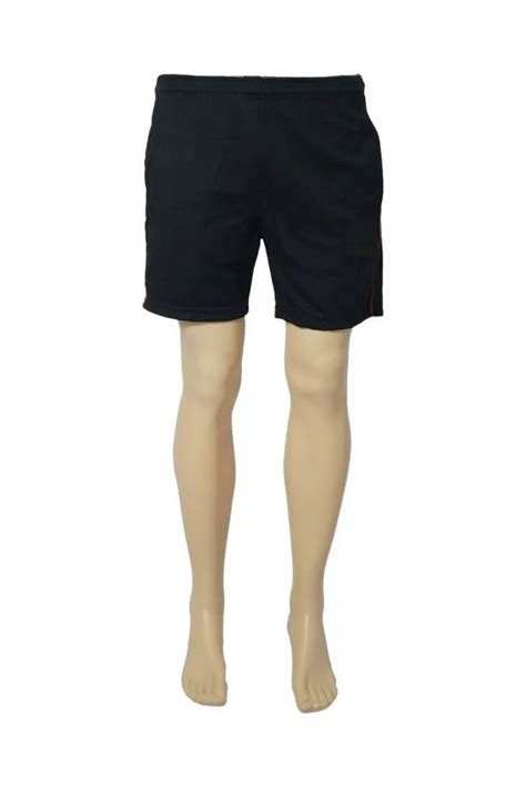 Thigh Length Men Cotton Plain Black Shorts Size Medium At Rs 85 Piece