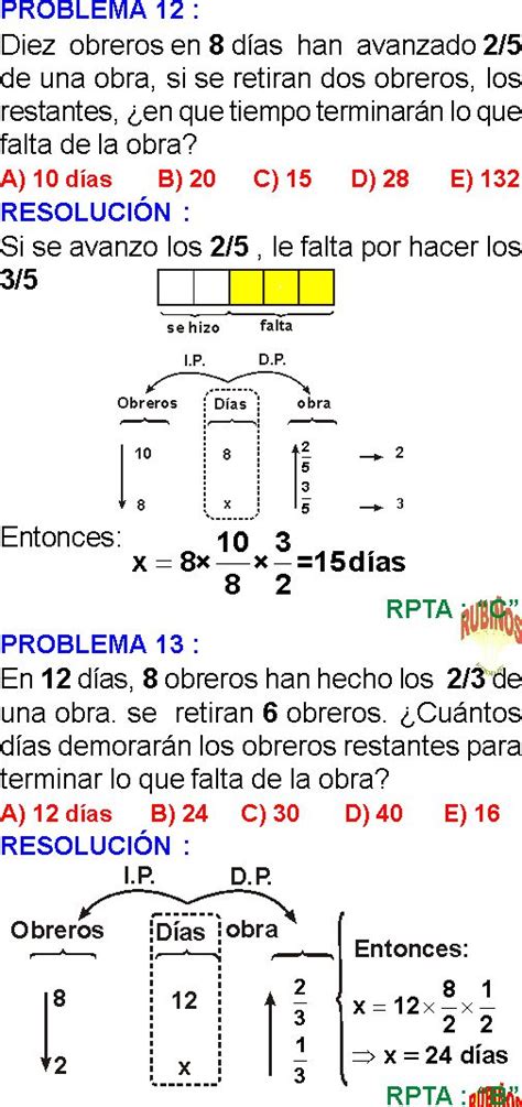 Regla De Tres Simple Y Compuesta Ejercicios Resueltos Pdf Cursos De