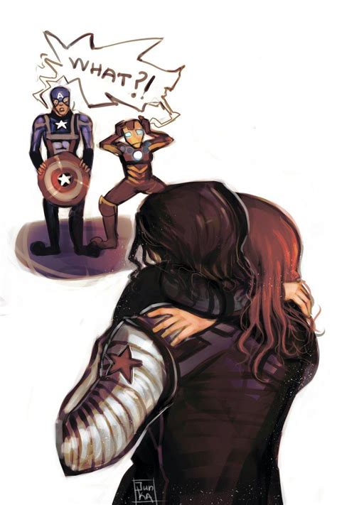 Captain America And Black Widow Are Facing Each Other