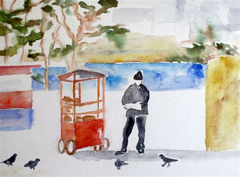 Simit man Istanbul | Van Hoek Arts