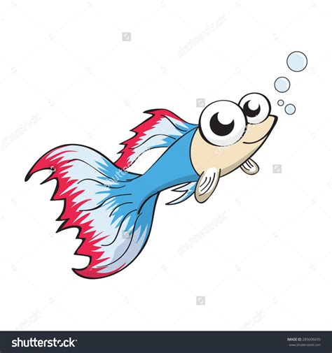 Guppy Fish Stock Vectors Vector Clip Art Shutterstock Guppy Fish