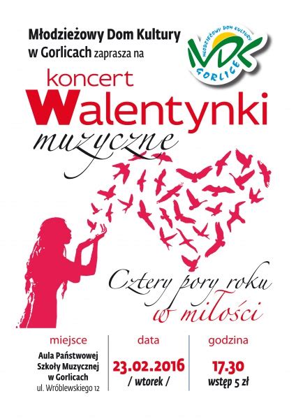 Koncert Pt Cztery Pory Roku W Mi O Ci M Odzie Owy Dom Kultury W