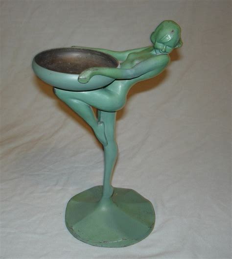 Original S Frankart Classic Art Deco Nude Lady Ashtray Etsy