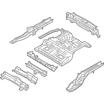 F Genuine Kia Panel Complete Rear Floor