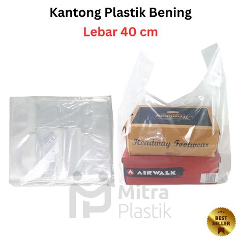 Jual Kantong Plastik Pe Bening Lebar Cm Isi Pcs Kresek Transparan