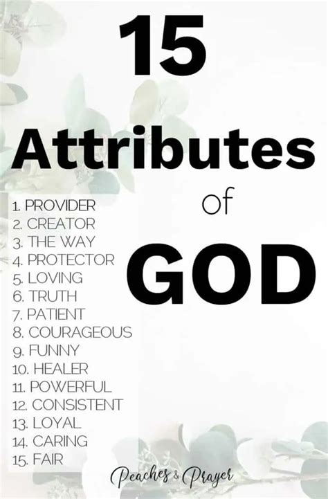 attributes  god peaches prayer