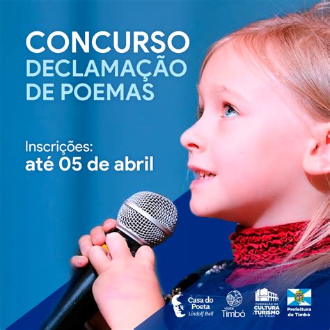 Inscrições abertas para os Concursos Literário e de Declamação de