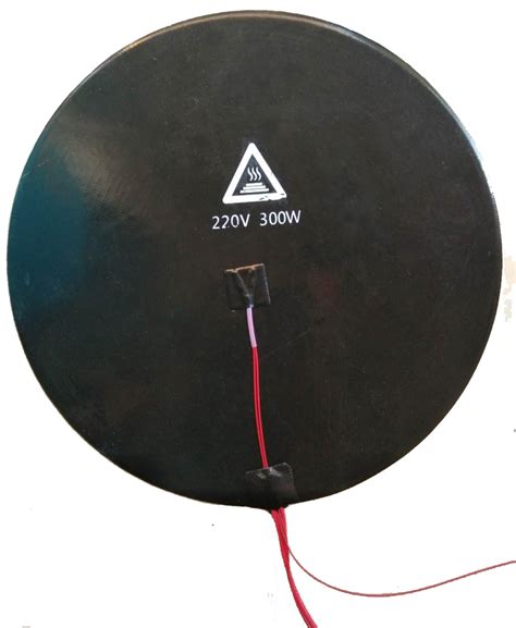 D Printer Round Black Silicone Rubber Hot Bed Hot Plate