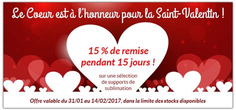 Promo Saint Valentin