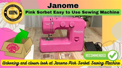 Unboxing Threading To Sewing With Janome Pink Sorbet Sewing Machine