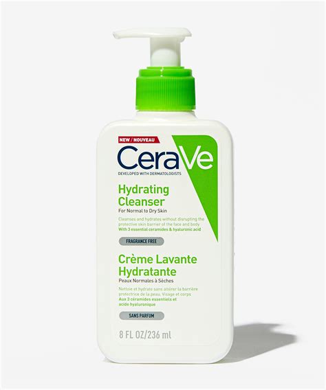 Cerave Hydrating Cleanser With Hyaluronic Acid For Normal To Dry Skin