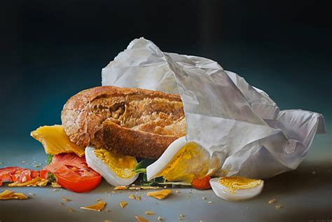 Hyperrealistic Food Paintings By Tjalf Sparnaay The Design