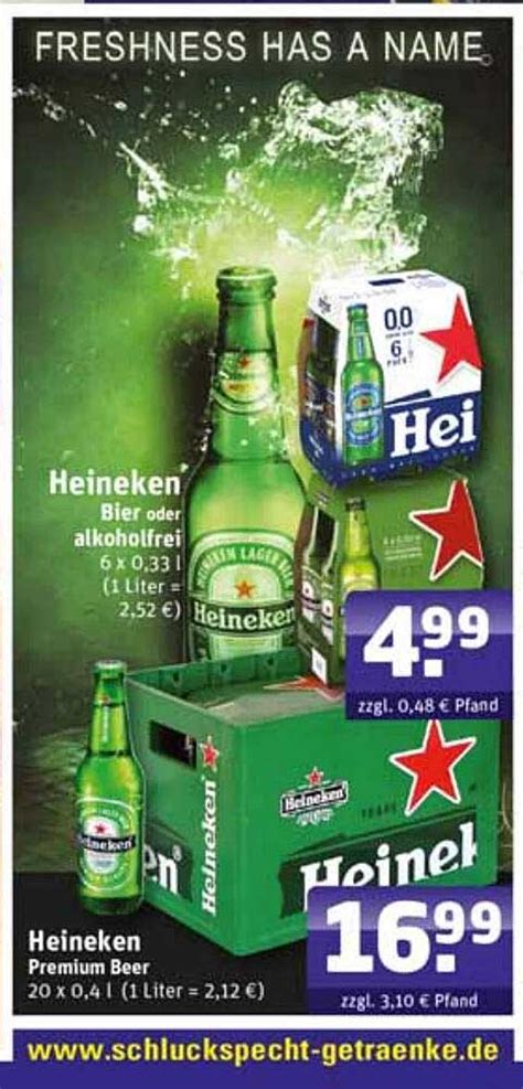 Heineken Premium Beer Bier Oder Alkoholfrei Angebot Bei Schluckspecht