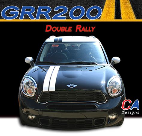 Mini Cooper Double Rally Vinyl Racing Stripe Kit Moproauto