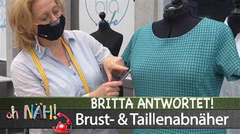 oh NÄH Britta antwortet Brust Taillenabnäher Aufz v 20 10