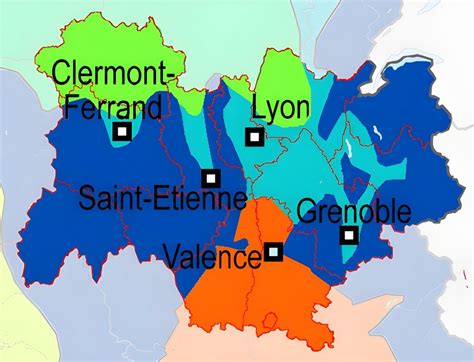 Carte Climatique De La R Gion Auvergne Rh Ne Alpes