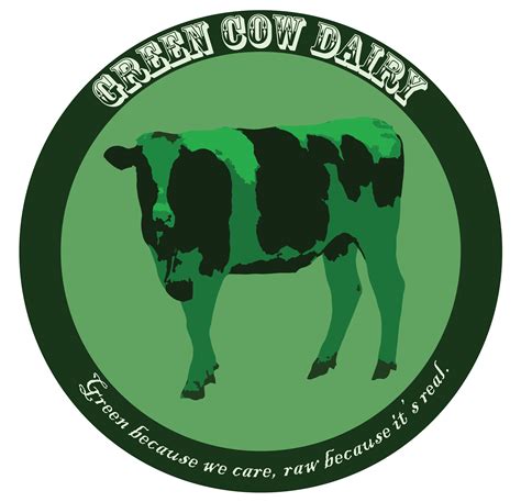 Green Cow Dairy Logo by Devon Lozano at Coroflot.com