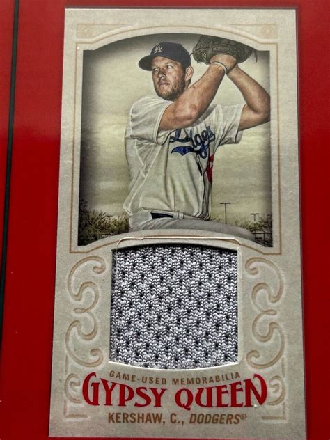 2016 Topps Gypsy Queen CLAYTON KERSHAW Mini Framed Relic GMR CKE EBay