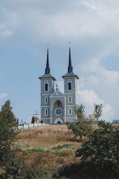 Premium Photo A Church With Two Towers